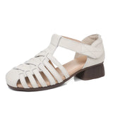 Beige high heels